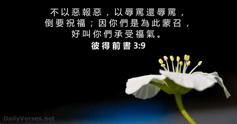 不要以惡報惡|彼 得 前 書 3:9